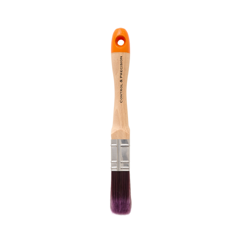 Monarch 25mm Synthetic Skirting Brush Stainless Steel Ferrule Timber Handle