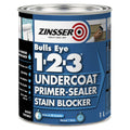 Zinsser Bulls Eye 1-2-3 Primer Sealer Stain Blocker 1L White - SuperSaverAU - view 1