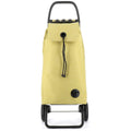 Rolser I-Max Tweed 2-Wheel Folding Trolley - Backpack-Style Bag, Drawstring Closure, Lime - R-IMX384-1014