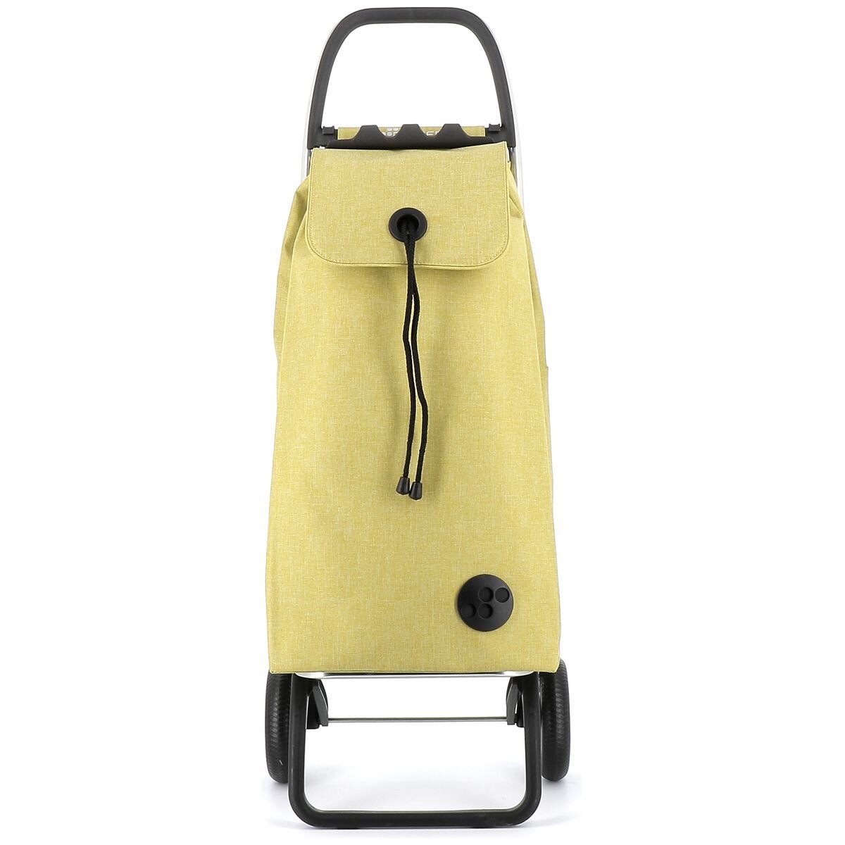 Rolser I-Max Tweed 2-Wheel Folding Trolley - Backpack-Style Bag, Drawstring Closure, Lime - R-IMX384-1014