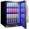 Schmick 105L Under Bench Bar Fridge - Stainless Steel, Lockable Reversible Door, Quiet 43dB - SK116SD