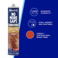 Selleys No More Gaps Jarrah Timber Floor Gap Filler 380g - Sandable & Paintable Acrylic Polymer