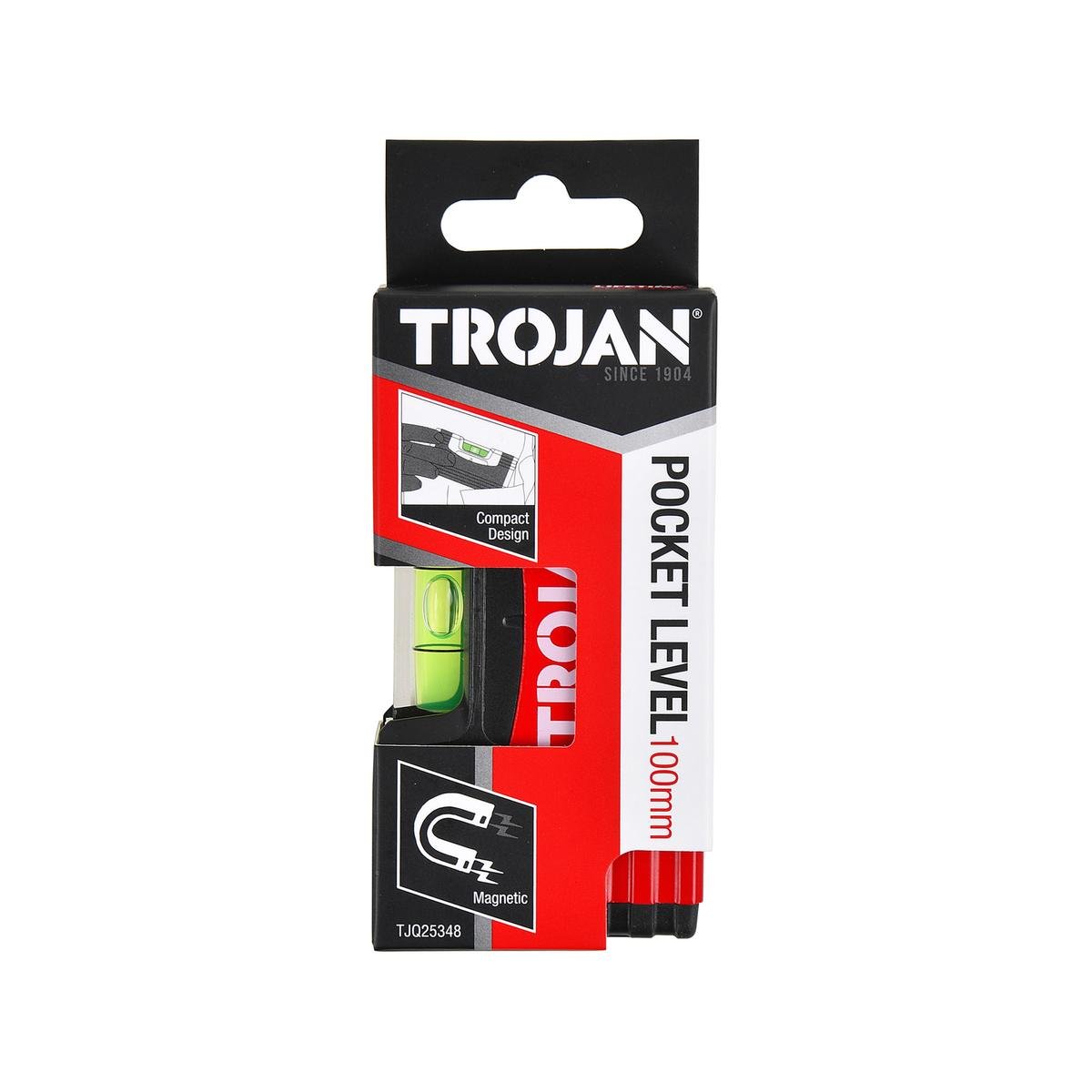 Trojan Pocket Level - Compact Measuring Tool - 56mm x 26mm x 125mm - Accurate - SuperSaverAU - view 1