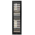 KingsBottle Atelier Duo 86 Bottle Dual Zone Wine Fridge - Black Glass Door - Right Hinge - KB245DX-BK-RHH