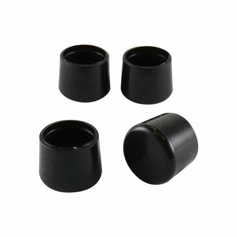 Surface Gard 13mm Round Black Plastic Chair Tips 4 Pack - Black - SuperSaverAU - view 1