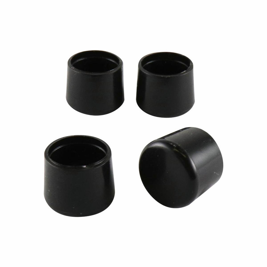 Surface Gard 13mm Round Black Plastic Chair Tips 4 Pack - Black - SuperSaverAU - view 1