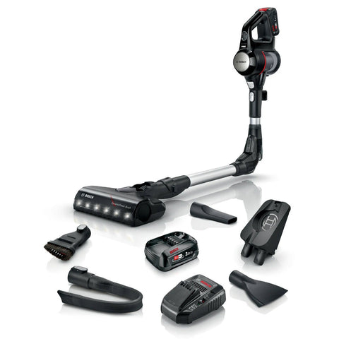 Bosch Unlimited 7 Stick Vacuum Cleaner Black - Two Batteries - Up to 40 Minutes Runtime Each - BCS712FCAU