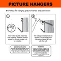 Everhang Picture Hanger - 45kg - Brass Plated - Heavy Duty - 4 Pack - SuperSaverAU - view 4