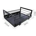 L.T. Williams Pull Out Wire Basket 29.5cm - Black - 25kg Capacity - Full Extension Runners - 9710