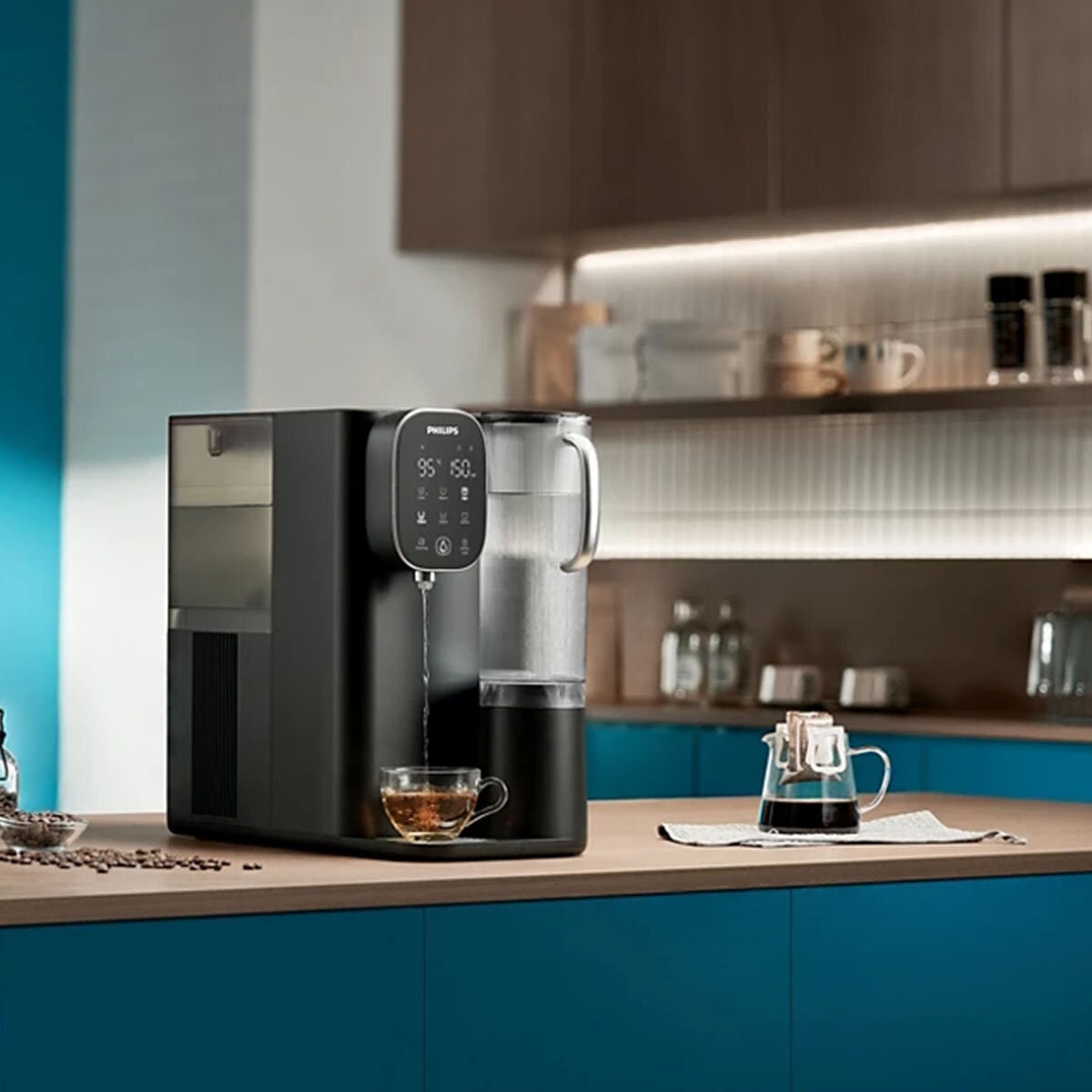 Philips RO Water Station with Aquaporin Inside - Hot and Cold Water, Peltier Cooling, Black - ADD6912BK