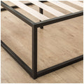 Zinus Joseph Single 45cm Metal Platform Bed Frame in Black - Steel Frame, Under-Bed Storage - AU-MBBF-18S