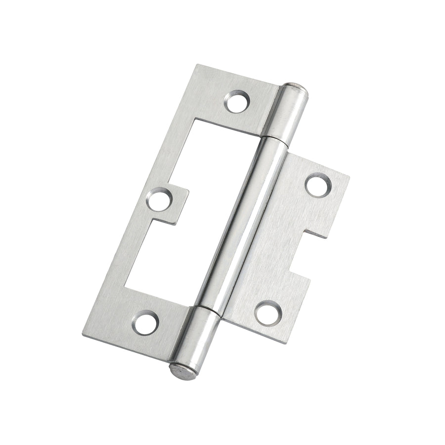 Lane 90 x 54 x 1.6mm Satin Chrome Fixed Pin Easy Fit Hinge