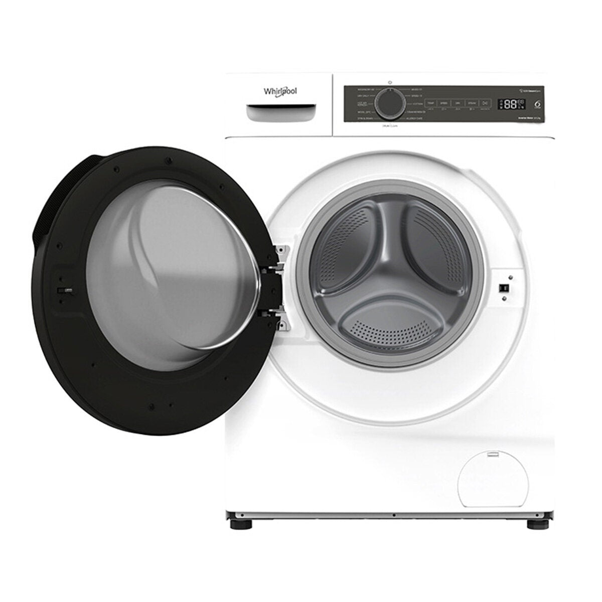Whirlpool 8kg/4kg SteamCare Washer Dryer Combo - White, Compact Slim Depth, Steam Hygiene - WWPB8502IW
