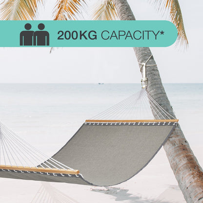 Two Trees Hammock Temp Hanging Kit - 200kg Zinc Plated Steel - Easy Setup