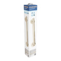 Evekare 450mm Brushed Brass Linear Grab Rail with Concealed Flange