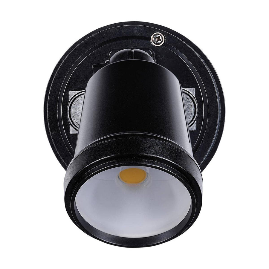 Brilliant Black Raptor III Single LED Flood Light - 800 Lumens - 10W - Black - SuperSaverAU - view 1