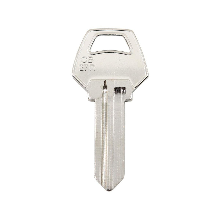 Ehi cb27r Silver Blank Key - Nickel Plated Brass - Key Cutting Service - SuperSaverAU - view 1