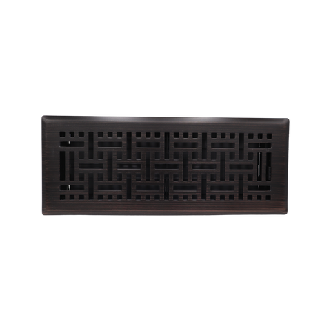 Accord Wicker Floor Register - 10 x 30cm - Electroplated Steel - Modern Design - SuperSaverAU - view 1