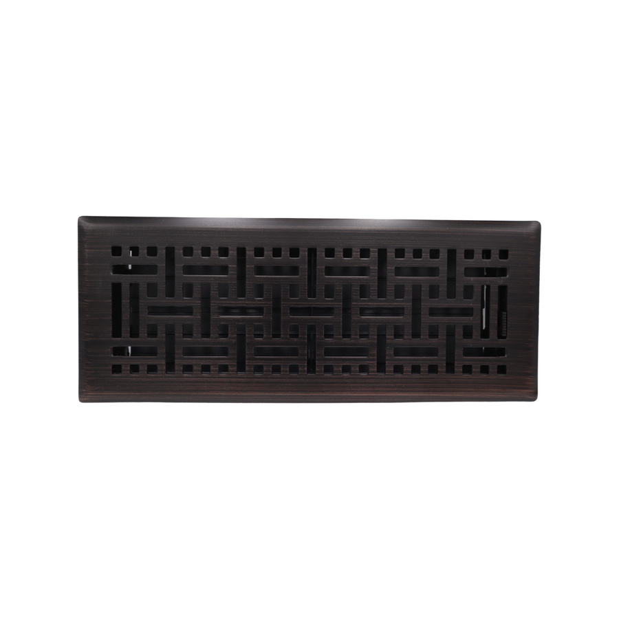Accord Wicker Floor Register - 10 x 30cm - Electroplated Steel - Modern Design - SuperSaverAU - view 1