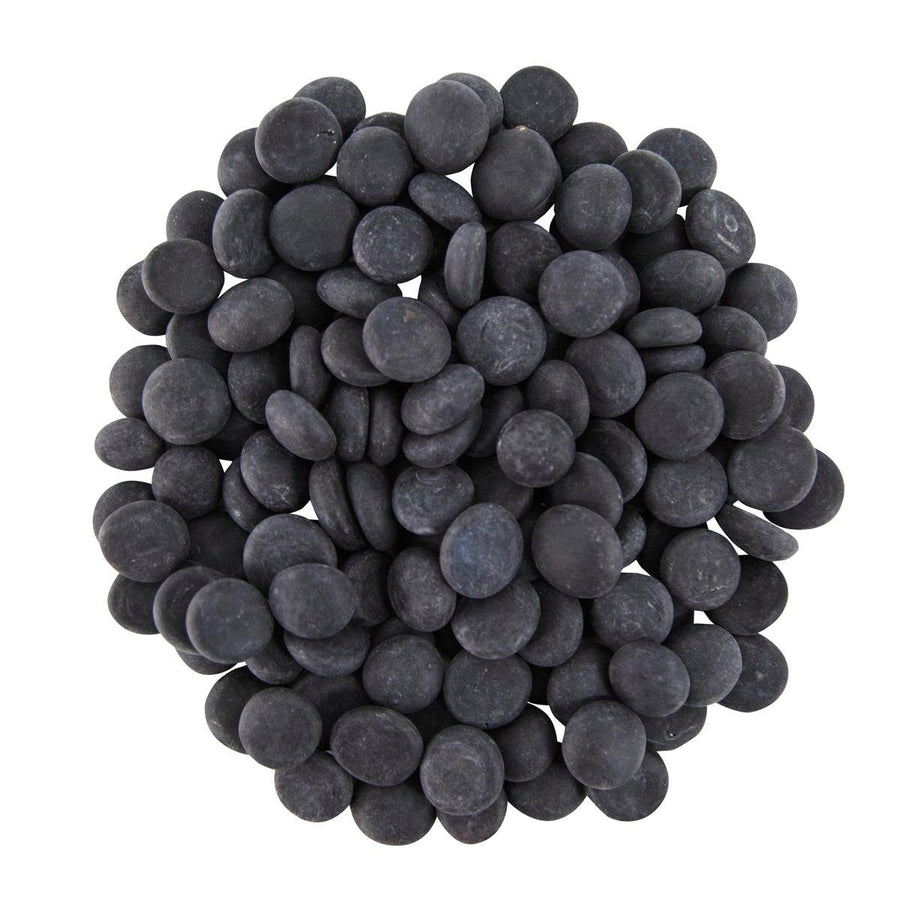 Tuscan Path Frosted Black Glass Decorative Pebbles 1kg 17-19mm - SuperSaverAU - view 1