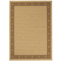 Hufflett Ceduna 200 x 285cm Bone Border Polypropylene Rug Flat Weave - SuperSaverAU - view 1