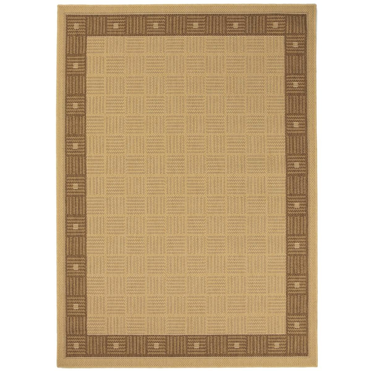 Hufflett Ceduna 200 x 285cm Bone Border Polypropylene Rug Flat Weave - SuperSaverAU - view 1