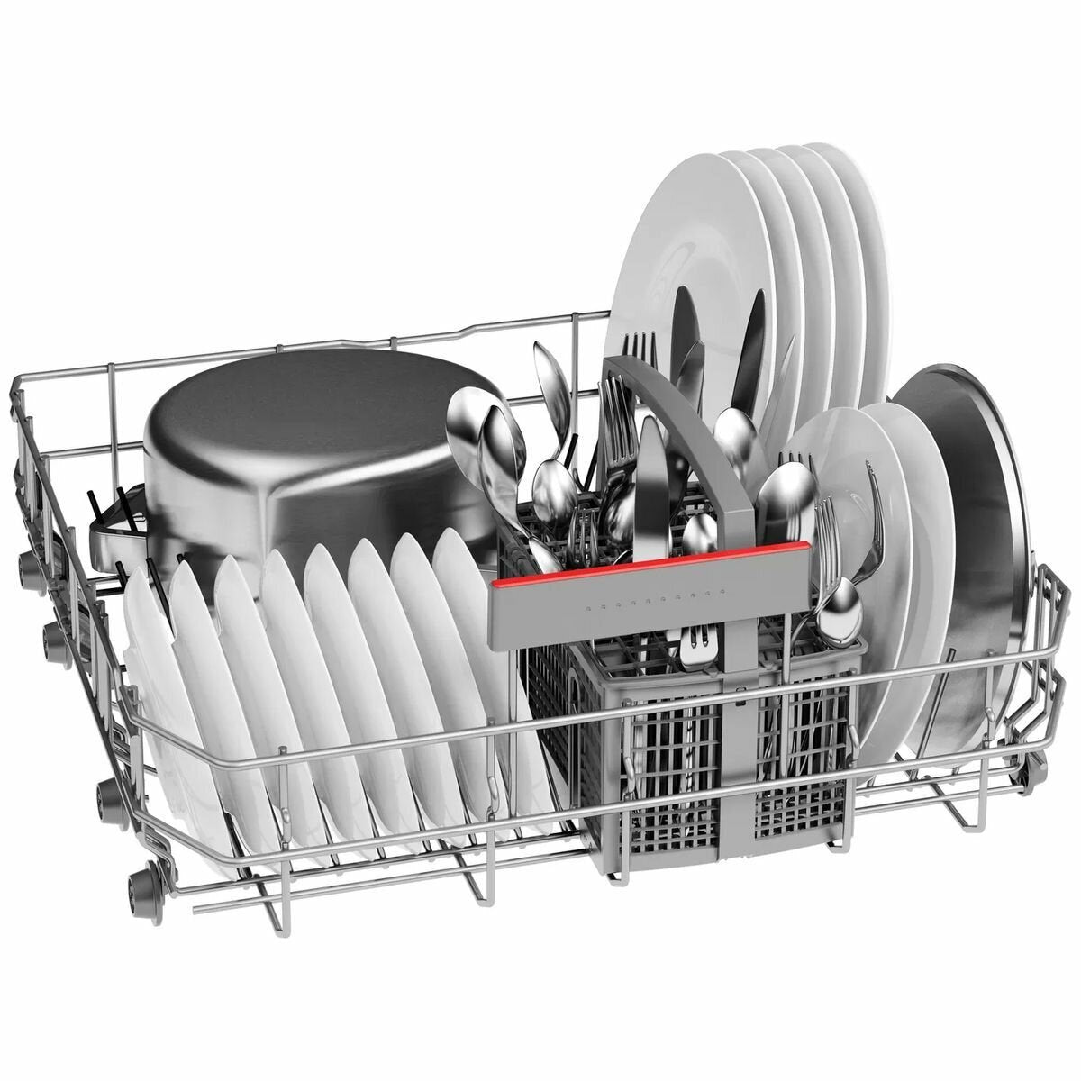 Bosch 60cm Series 4 Built Under Dishwasher - 14 Place Settings, Stainless Steel, VarioDrawer - SMU4HVS01A