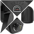 Germanica 14 inch gas pizza oven - 500°C, ceramic stone, foldable legs, gas kit included - GR14GPOV