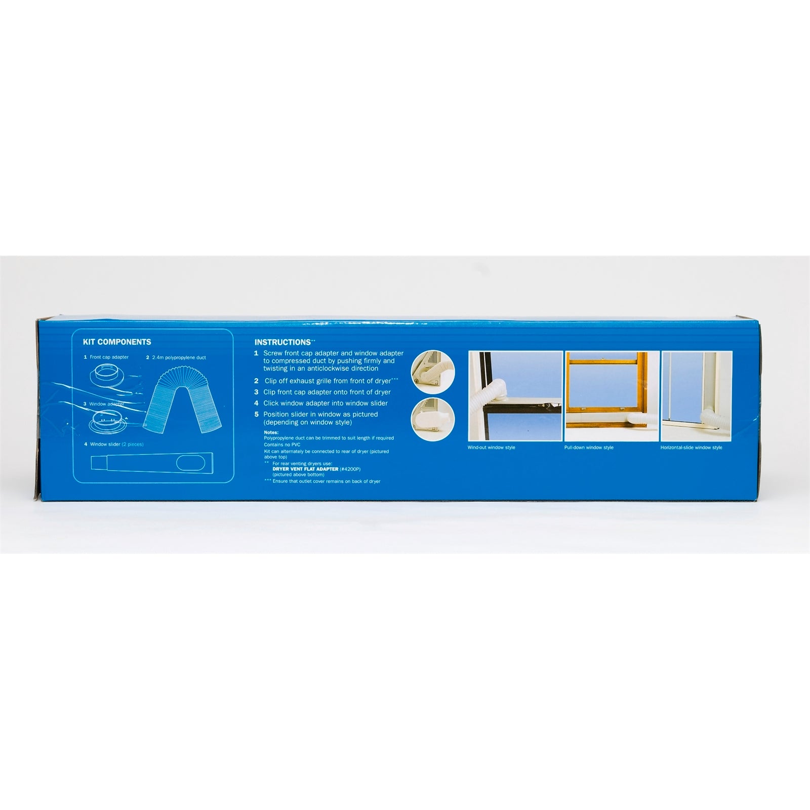 Pacific Air DIY 2.4m PVC Dryer Venting Kit