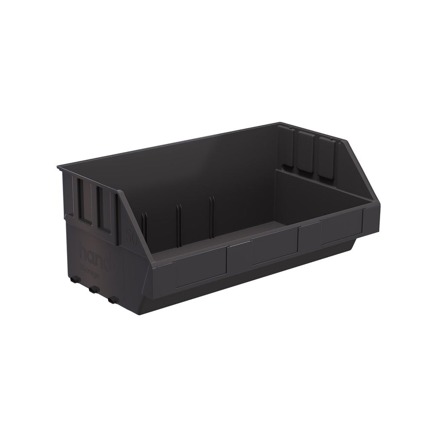 Handy Storage Plastic Storage Tote Size 50 Grey Durable Organizing Bin - SuperSaverAU - view 1