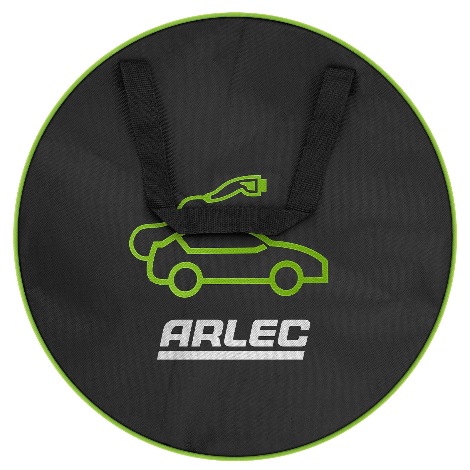 Arlec Portable Charger and Charging Cable Case, Black Fabric, Fits Cables up to 7m