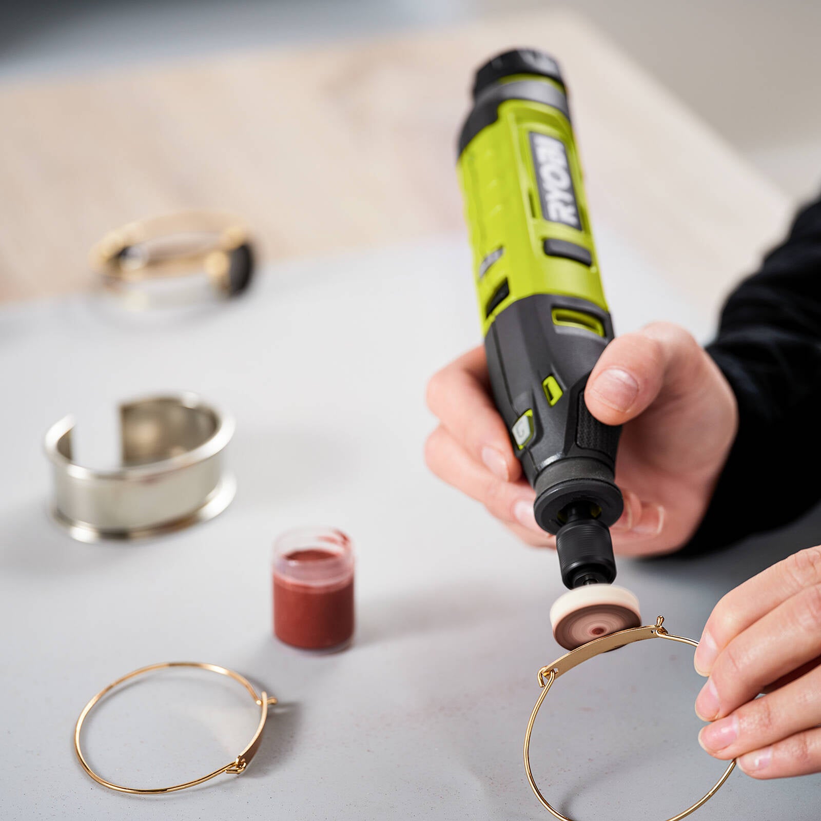 Ryobi All Purpose Rotary Tool Accessory Set - 120 Piece (Cut, Sand, Grind, Polish)
