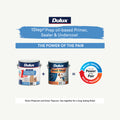 Dulux Prepcoat 1Step Oil Based Primer Sealer & Undercoat 4L White