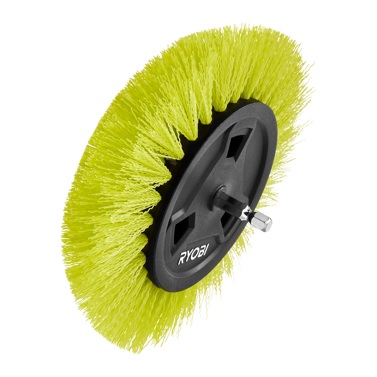 Ryobi 150mm Round Medium Bristle Brush - Effective Cleaning Tool - Grout & Tile - SuperSaverAU - view 3