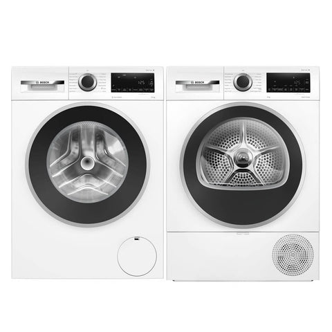 Bosch Series 6 10kg Front Load Washer and 9kg Heat Pump Dryer Package - AllergyPlus - WGG254Z1AUWQG24203AU