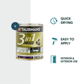 Taubmans 3 in 1 Primer Undercoat Sealer Paint - 1L - White - Fast Drying - SuperSaverAU - view 2