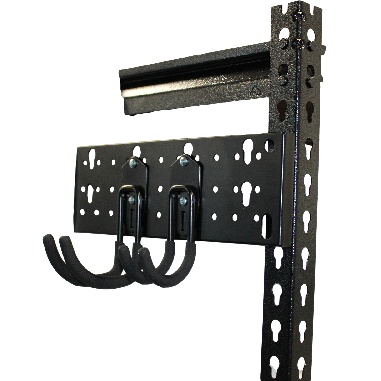 StorEase 540 x 100mm Black Wall Storage System Universal Fit Hook Panel