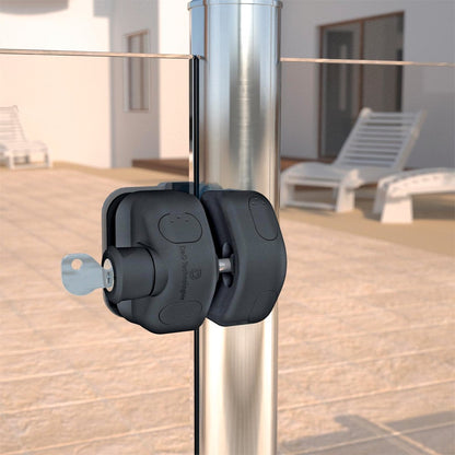 Magnalatch Pool Gate Latch - 100mm - Engineered Polymers - Lockable
