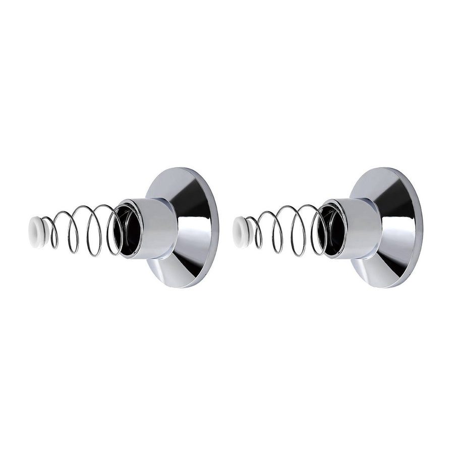 Shaw Mason Chrome Plastic Wall Flange Pair - 65mm x 65mm x 82mm - Easy Install - SuperSaverAU - view 1