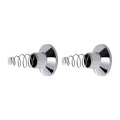 Shaw & Mason Chrome Plastic Wall Flange - Pair