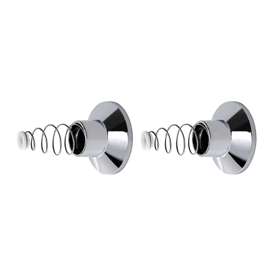 Shaw & Mason Chrome Plastic Wall Flange - Pair