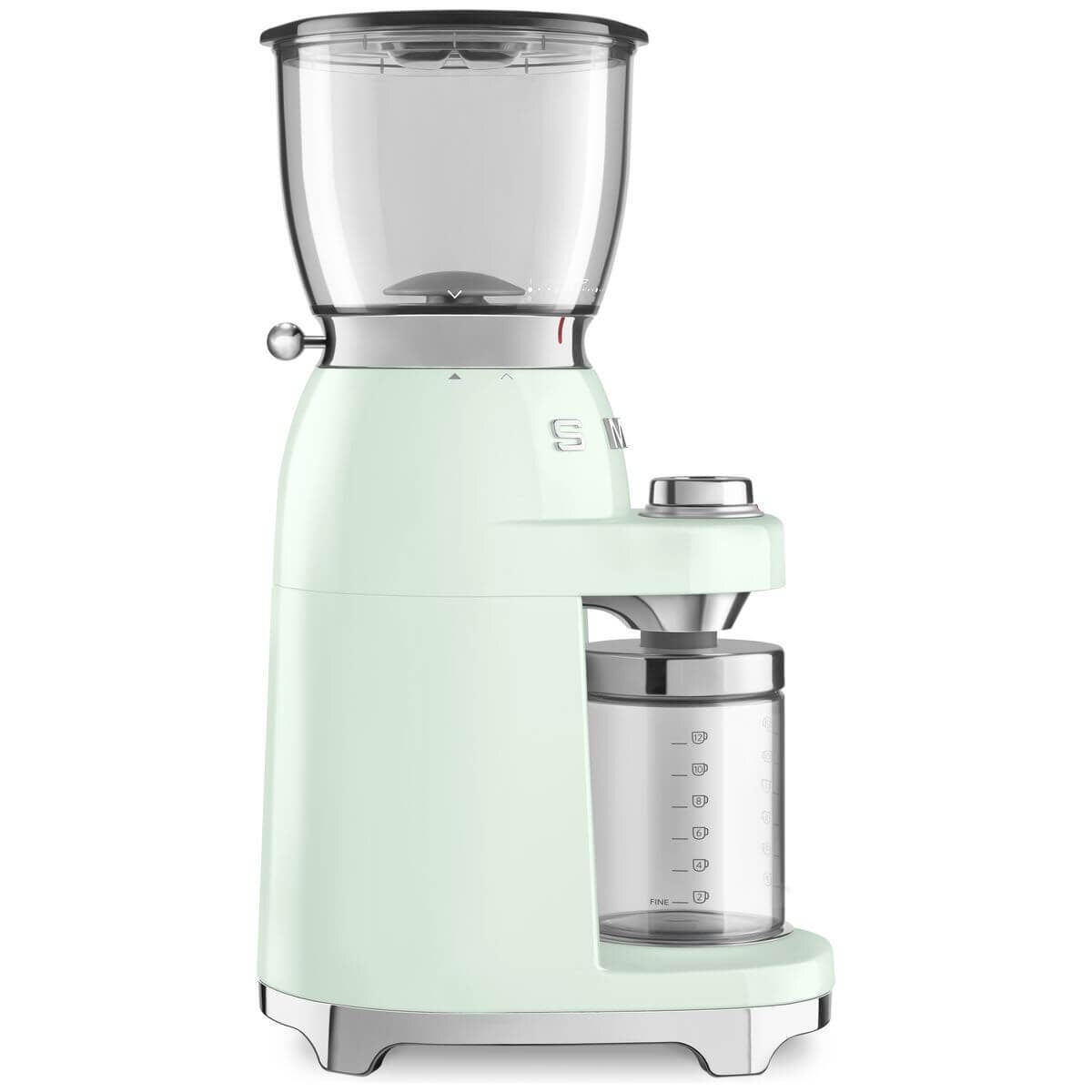 Smeg 50's retro style coffee grinder - pastel green - 30 grind levels - 350g hopper - CGF01PGAU