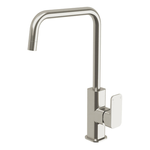 Mondella Overture Sink Mixer Brushed Nickel Lead Free 35mm Cartridge 261mm Spout 4 Star WELS