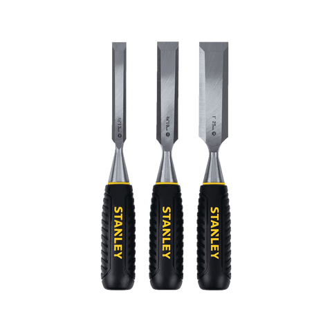 Stanley 3 Piece Wood Chisel Set 13mm 19mm 25mm