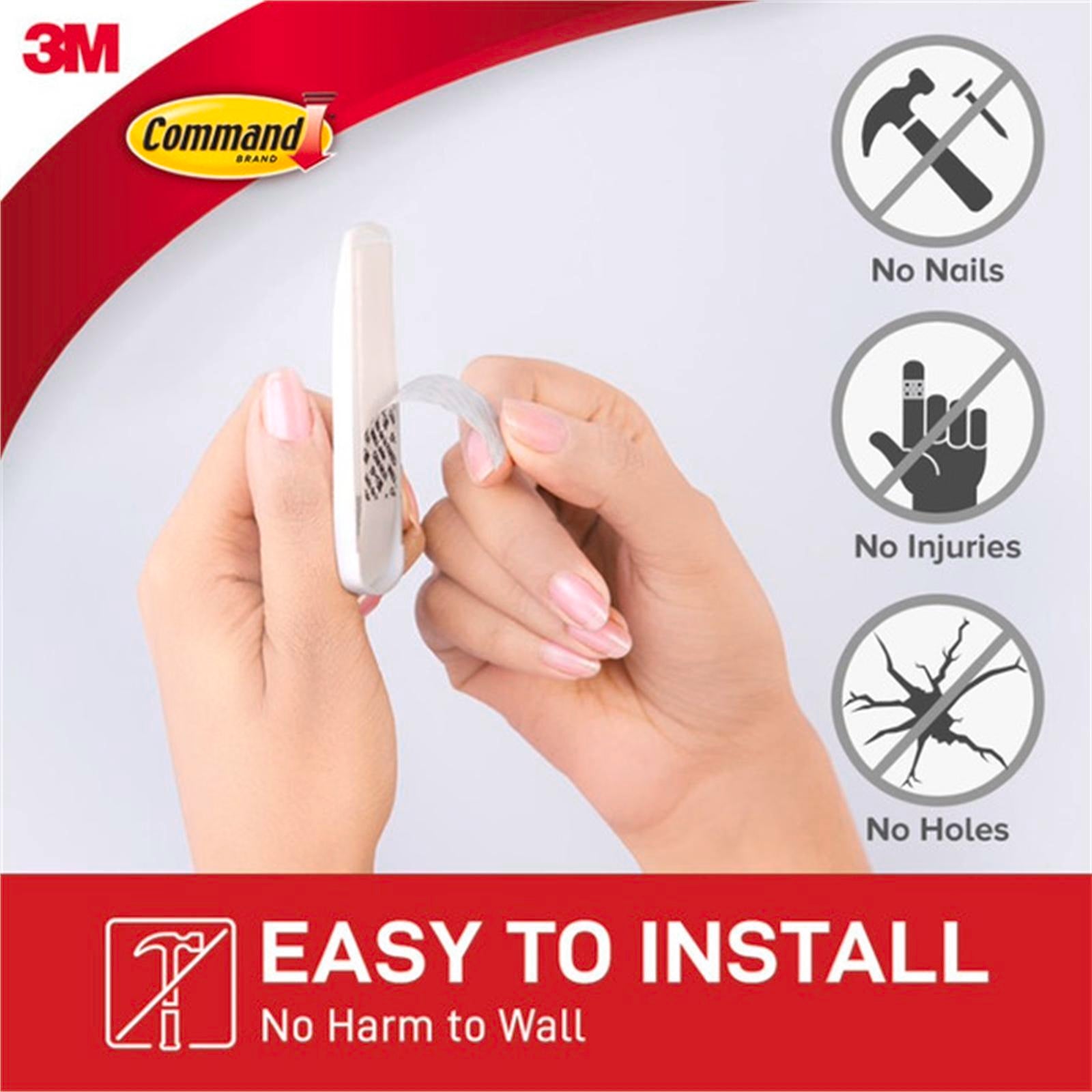 Command White Adhesive Assorted Refill Strips - 16 Pack Small, Medium & Large