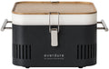Everdure by Heston Blumenthal Cube Portable Charcoal BBQ - Porcelain Enamel Firebox - Black - HBCUBEG
