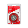 Josco 75mm Red Abrasive Nylon Wheel Brush for Angle Grinders