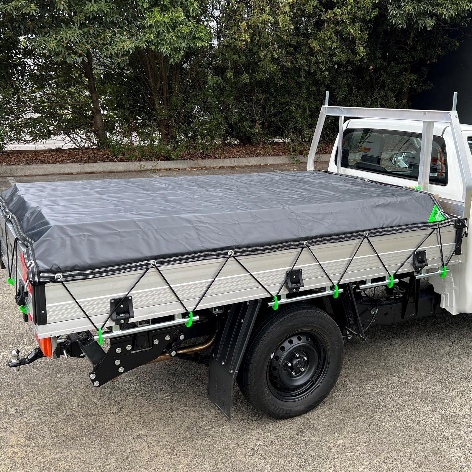 Lion 2 x 2.5m Single Cab Ute Reflx AquaTech Cargo Cover Black Waterproof