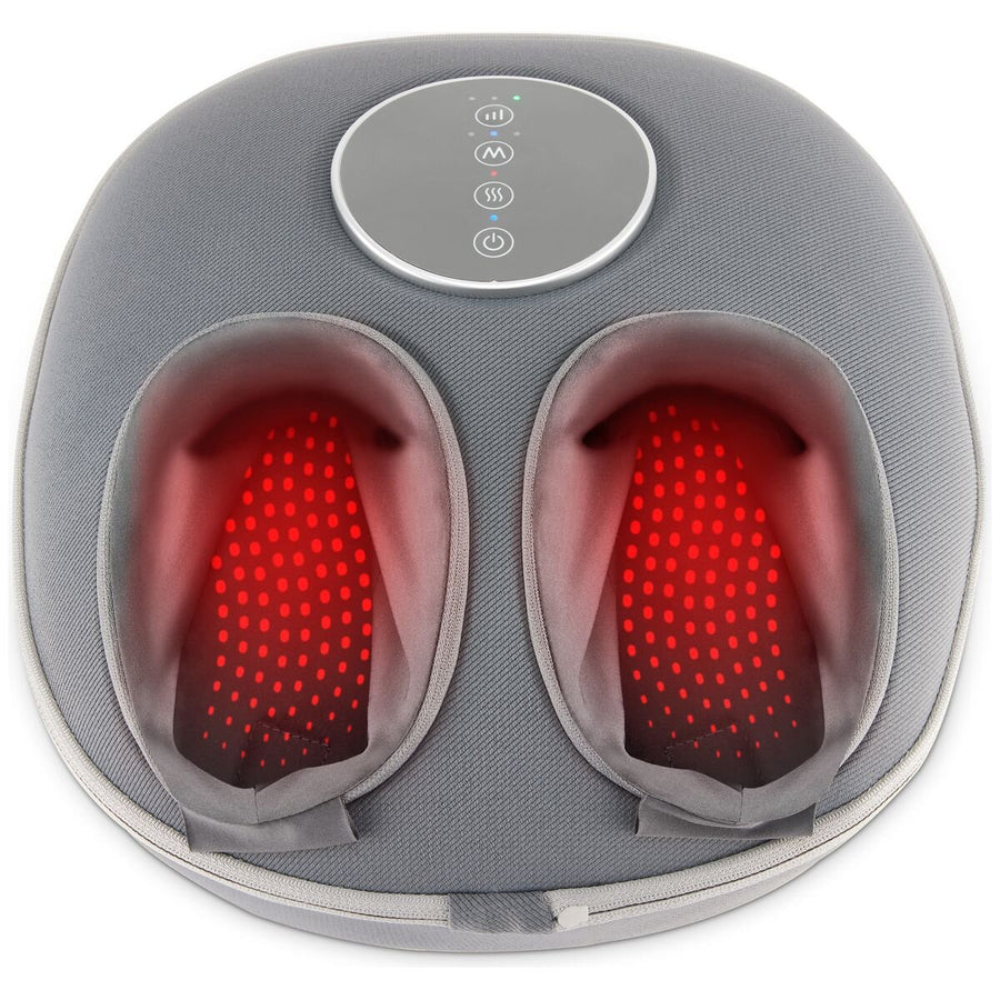HoMedics Shiatsu Air Deluxe Foot Massager - Heat - Air Compression - Grey - FMS-348HGY-AU