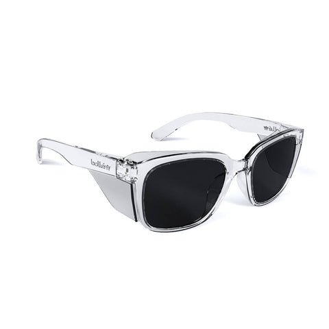 Boll Safety Smoke Platinum STKS 410 Safety Glasses - 51mm x 156mm - Anti-Scratch, Anti-Fog - SuperSaverAU - view 1